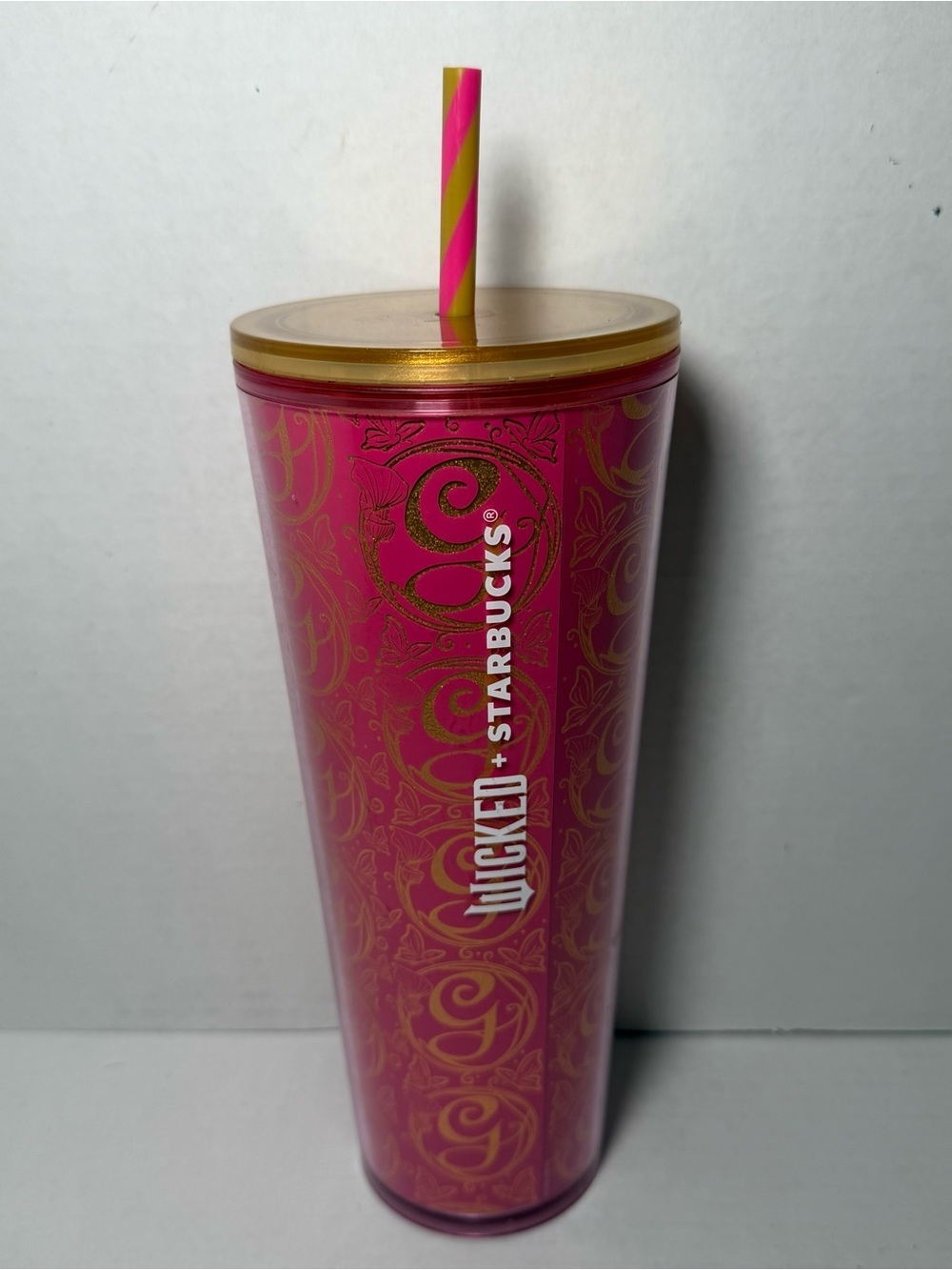 Starbucks Wicked Glinda Pink Cold Cup Tumbler 24 oz